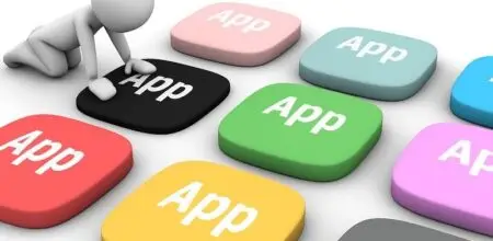 image of app buttons